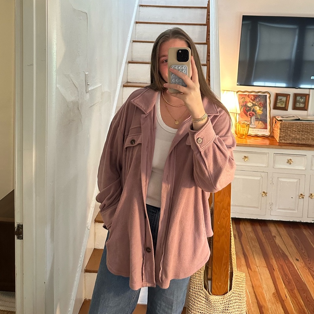 LA MIEL Mauve Teddy Jacket